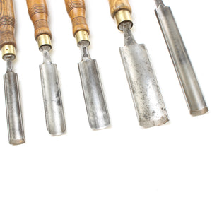 Image Title 5x Old Sorby Woodwork Gouges (Ash)