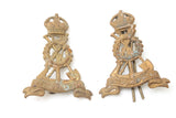 2x Royal Pioneer Corps Cap Badges