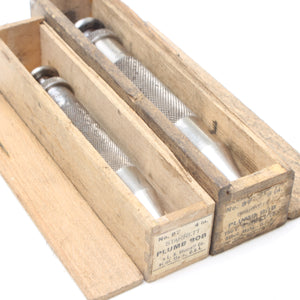 Image Title 2x Old Starrett Plumb Bobs No. 87 - 4", 5"