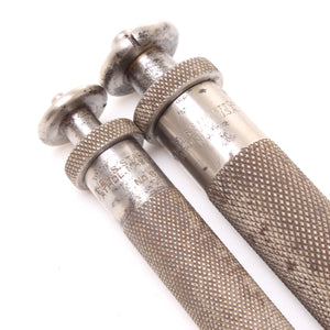 Image Title 2x Old Starrett Plumb Bobs No. 87 - 4", 5"