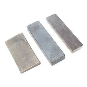 3x Small Natural Sharpening Stones / Slipstone