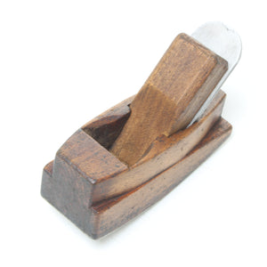 SOLD - Miniature Wooden Steel Soled Compass Plane (Beech)