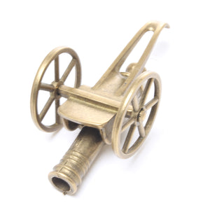 Old Brass Cannon Ornament