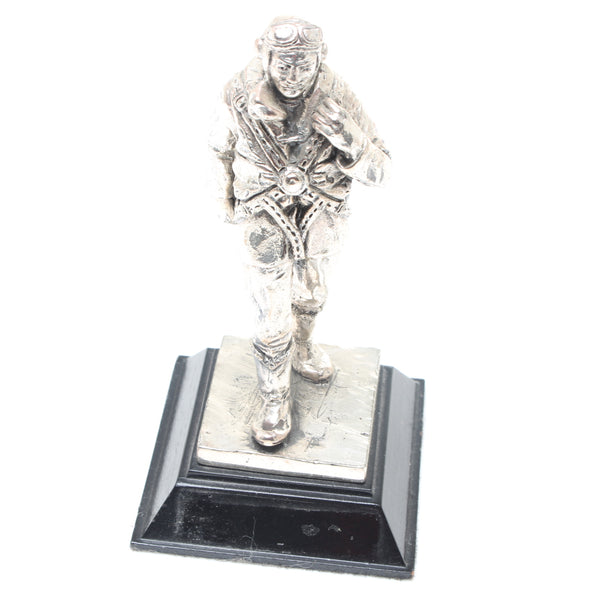 3x Pewter Army Soldier Figures OldTools.co.uk