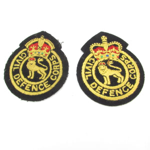 Image Title Civil Defence Corps Badges + 1944 Photo