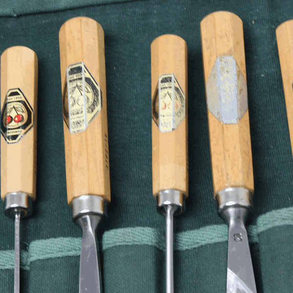 SOLD 11 Kirschen Wood Carving Tools OldTools.co.uk
