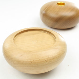 Image Title 3x Wooden Candle Pebbles - OldTools.co.uk