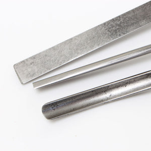 Image Title 3 Vintage Firmer Tools – Boxwood - OldTools.co.uk