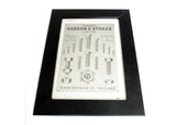 1950's Framed Ironmongery Picture - Size: A5 1950's Framed Ironmongery Picture - Size: A5 - OldTools.co.uk