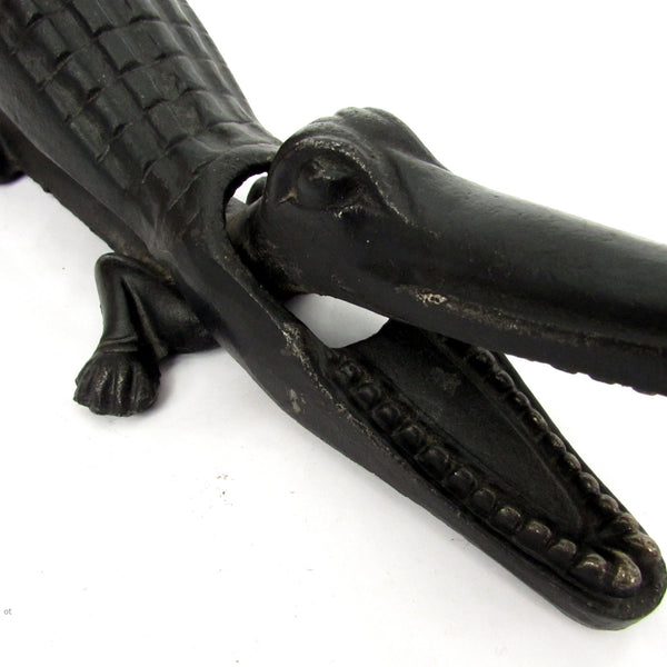 Large Crocodile Nutcracker Black OldTools.co.uk
