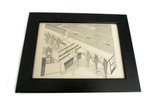 Image Title 1950's Framed Showroom Diagram Pictures - Size: A5 - OldTools.co.uk