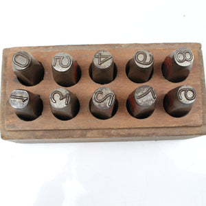 Old Priority Large Number Punches Set