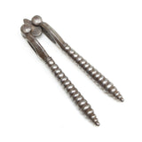 Old Small Beaded Reversible Nutcrackers - OldTools.co.uk