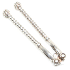 Vintage Decorative Twist Turned Reversible Nutcrackers - OldTools.co.uk