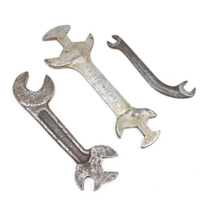 3x Old Spanners / Wrenches