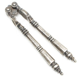 Old Hexagonal Handled Ringed Cupped Reversible Nutcrackers - OldTools.co.uk
