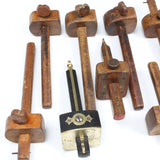 9x Old Wooden Marking Gauges (Beech)
