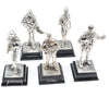 5x Pewter Army Soldier Forces Figures