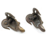 2x Old Ironmongery Decorative Goat Heads
