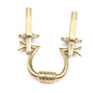 6x Old Brass Pull Handles