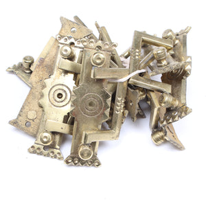 10x Old Brass Pull Handles + 1x FREE