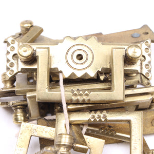 10x Old Brass Pull Handles + 1x FREE