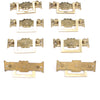 10x Old Brass Pull Handles + 1x FREE