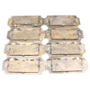 8x Vintage Brass Campaign Furniture Flush Pull Handles - 5 1/2"