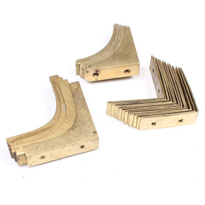 Old Ironmongery Brass Chest Corners and Chest Straps