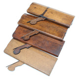 4x Old Nelson Wooden Planes - Hollow & Rounds (Beech) - OldTools.co.uk
