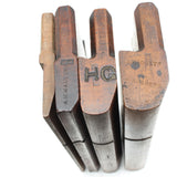 4x Old Nelson Wooden Planes - Hollow & Rounds (Beech) - OldTools.co.uk