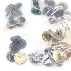 Large Tin Of Old Mainly Military Buttons