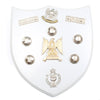 Old Waterloo Royal Scots Military Badges Plaque