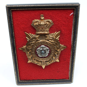 Large 'Honi Soit Qui Mal Y Pense' Yorkshire Military Badge Award