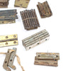 Collection Of Paired-Up Old Brass Hinges