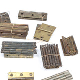 Collection Of Paired-Up Old Brass Hinges