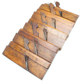 5x Old Malloch (Perth) Scottish Wooden Planes - Bead (Beach) - OldTools.co.uk
