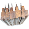 5x Old Malloch (Perth) Scottish Wooden Planes - Bead (Beach) - OldTools.co.uk