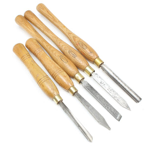 5x Small Woodturning Tools - UK ONLY