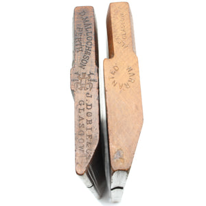 2x Old Scottish Wooden Planes - Hollow & Rounds (Beech) - OldTools.co.uk