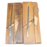 2x Old Scottish Wooden Planes - Hollow & Rounds (Beech) - OldTools.co.uk