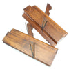 2x Old Malloch (Perth) Scottish Wooden Planes - Ovolo (Beach) - OldTools.co.uk