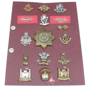 Old Irish Military Cap Badges
