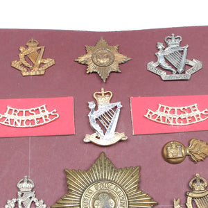 Old Irish Military Cap Badges