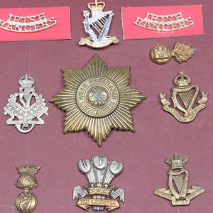 Old Irish Military Cap Badges