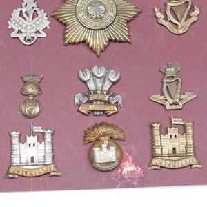 Old Irish Military Cap Badges