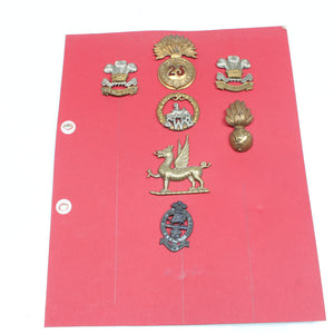 Old Welsh Military Cap Badges