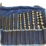 11-Piece Old Ridgway Twist Auger Drill Bits Set - OldTools.co.uk