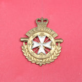 Old Bermuda and Malta Military Cap Badges