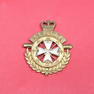 Old Bermuda and Malta Military Cap Badges